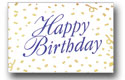 Happy Birthday Card W/Gold Card